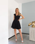 The Iconic Noefture V-Neck Mini Dress