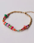Colorful Stones Bracelet - Goud