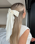 Hair Bow - Wit XL