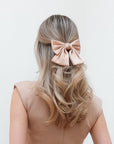 Hair Bow - Taupe