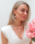 Pearl Choker Necklace - Goud