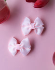 Bow Hair Clips Set - Roze - Noefie