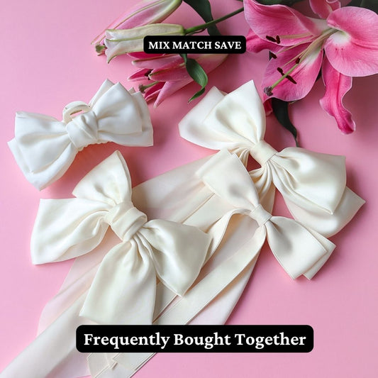 Bundle Offer White Bows - Noefie