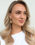 Hoop Earrings with Heart - Goud - Noefie