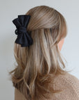 Bow Bliss Claw Clip Black - Noefie
