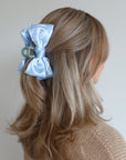Bow Bliss Claw Clip Blue - Noefie