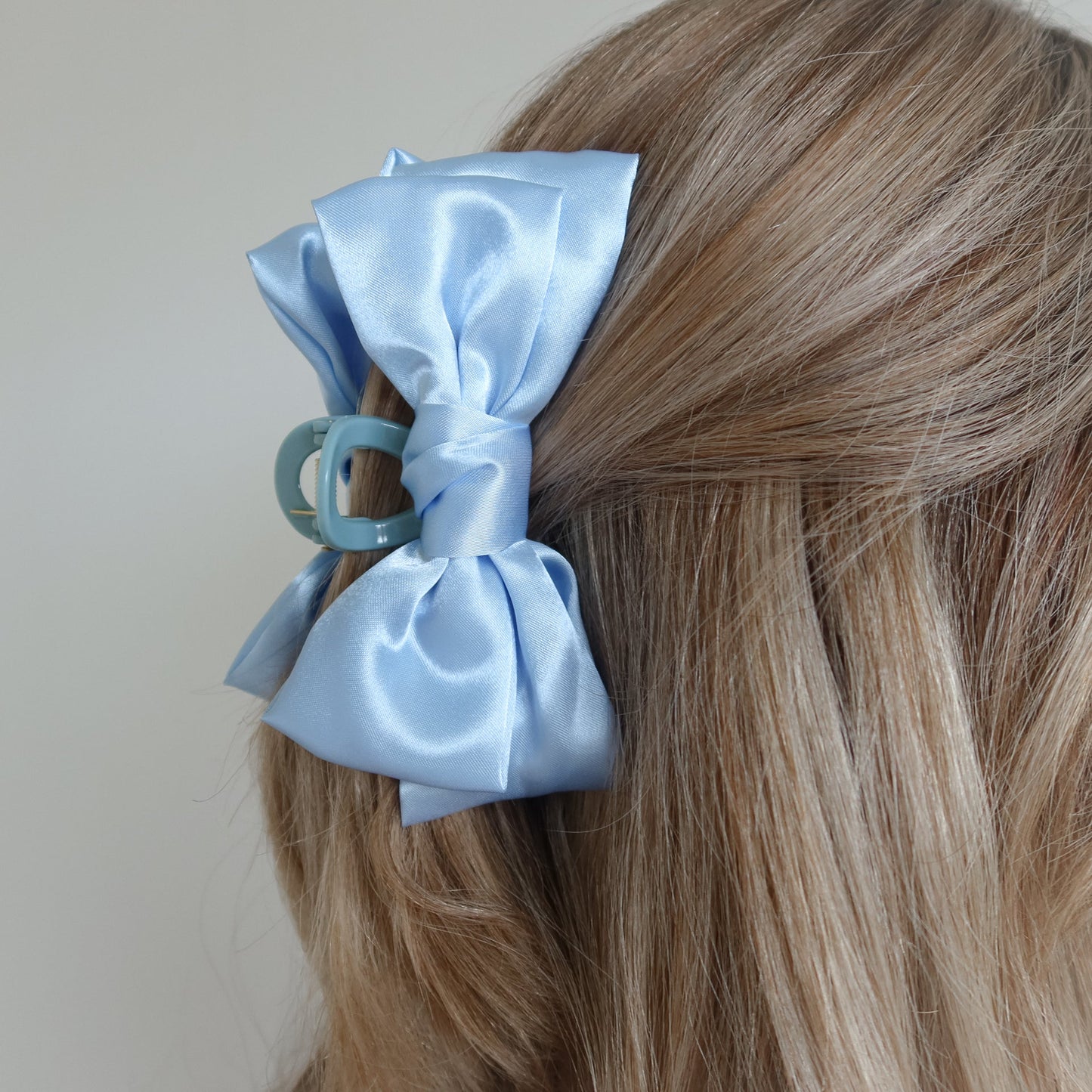 Bow Bliss Claw Clip Blue - Noefie