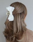 Bow Bliss Claw Clip White - Noefie