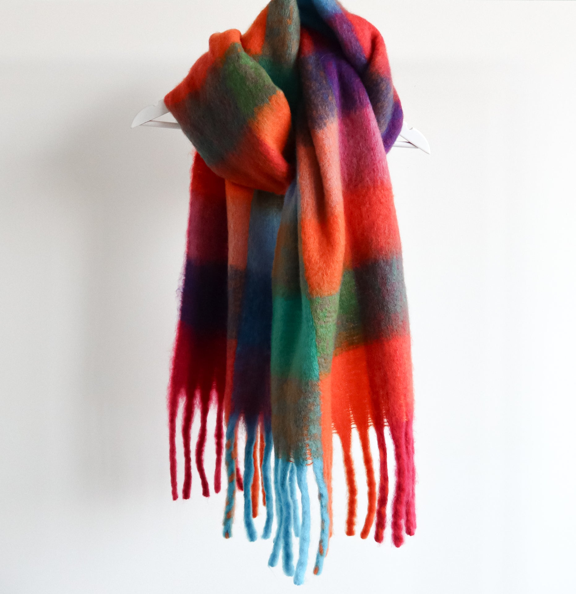 Colorful scarf top