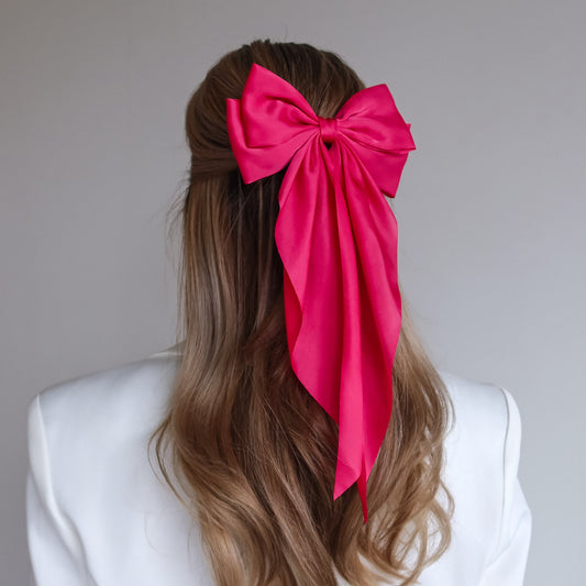 Hair Bow Hot Pink - Noefie