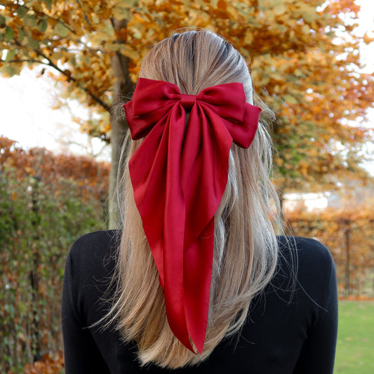 Hair Bow Red Large - Noefie