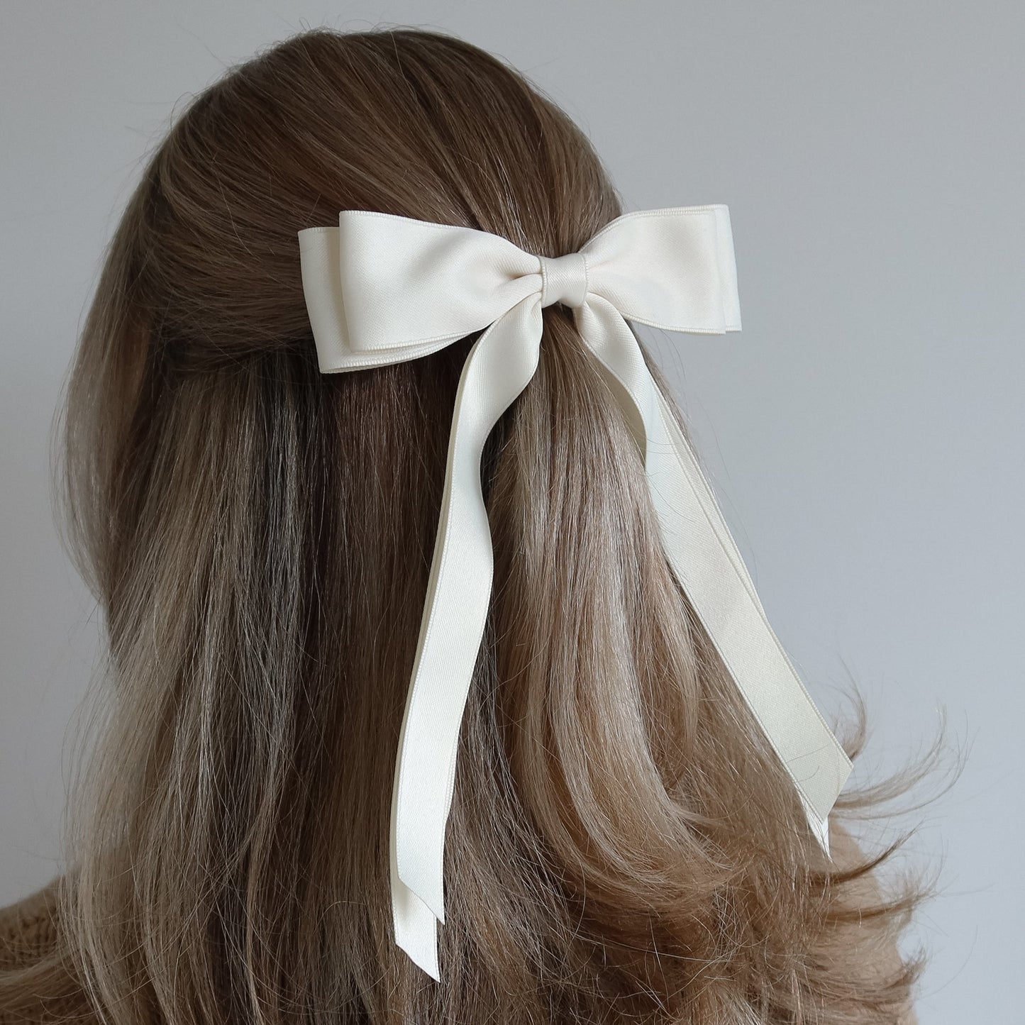 Lint Hair Bow White - Noefie