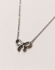 Bow Necklace - Zilver