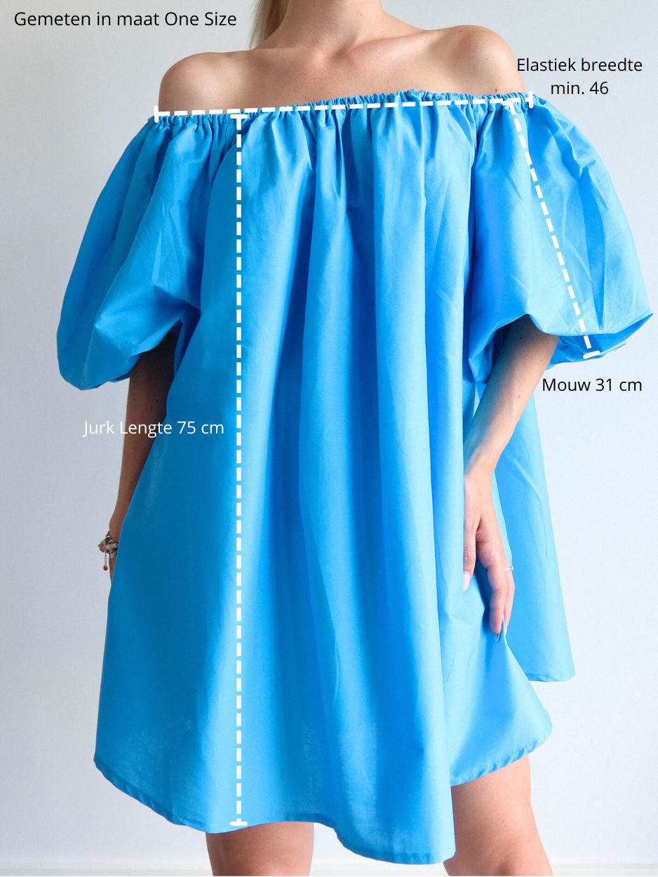 Balloon Dress - Blauw - Noefie