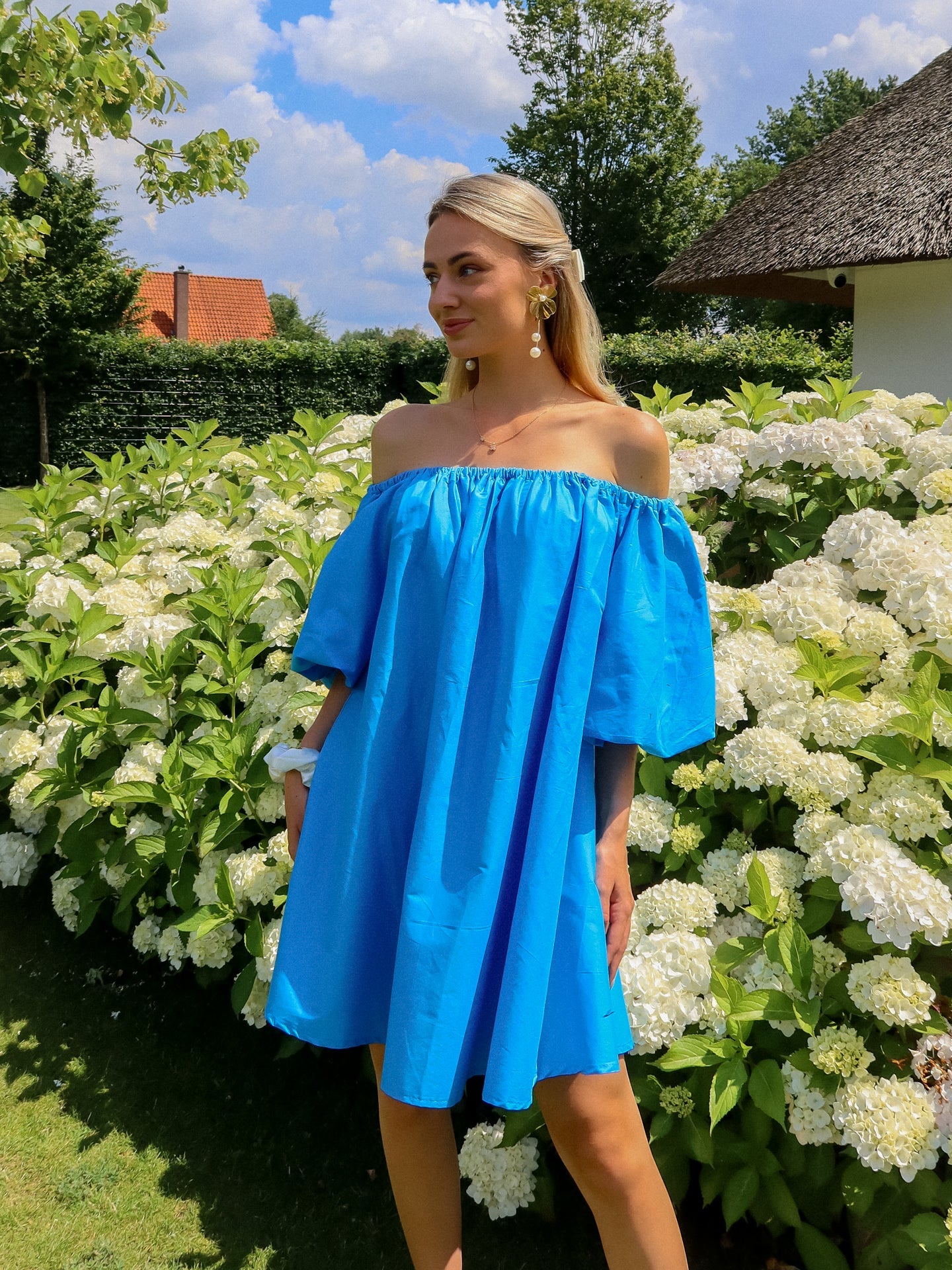 Balloon Dress - Blauw - Noefie