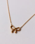 Bow Necklace - Goud - Noefie