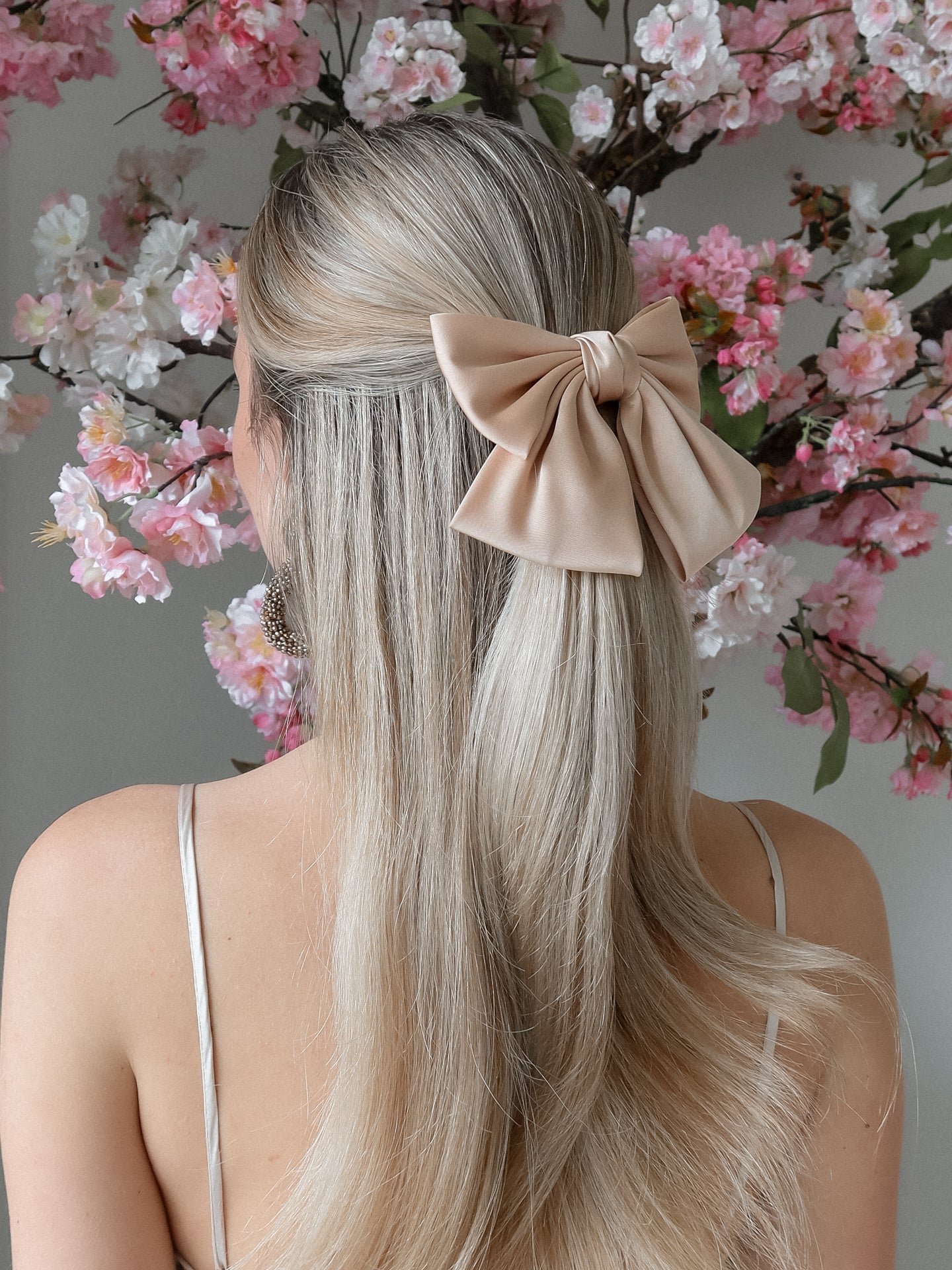 Hair Bow - Taupe - Noefie