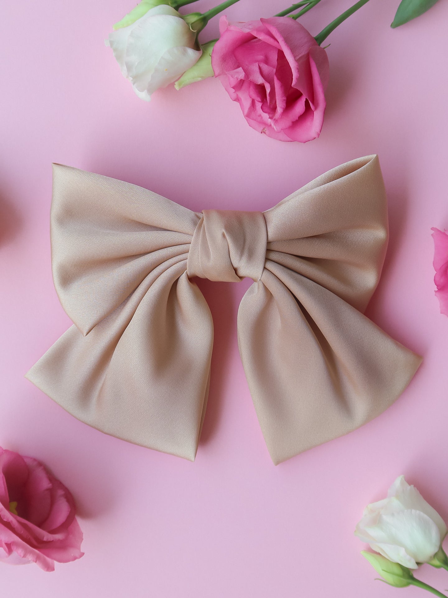 Hair Bow - Taupe - Noefie