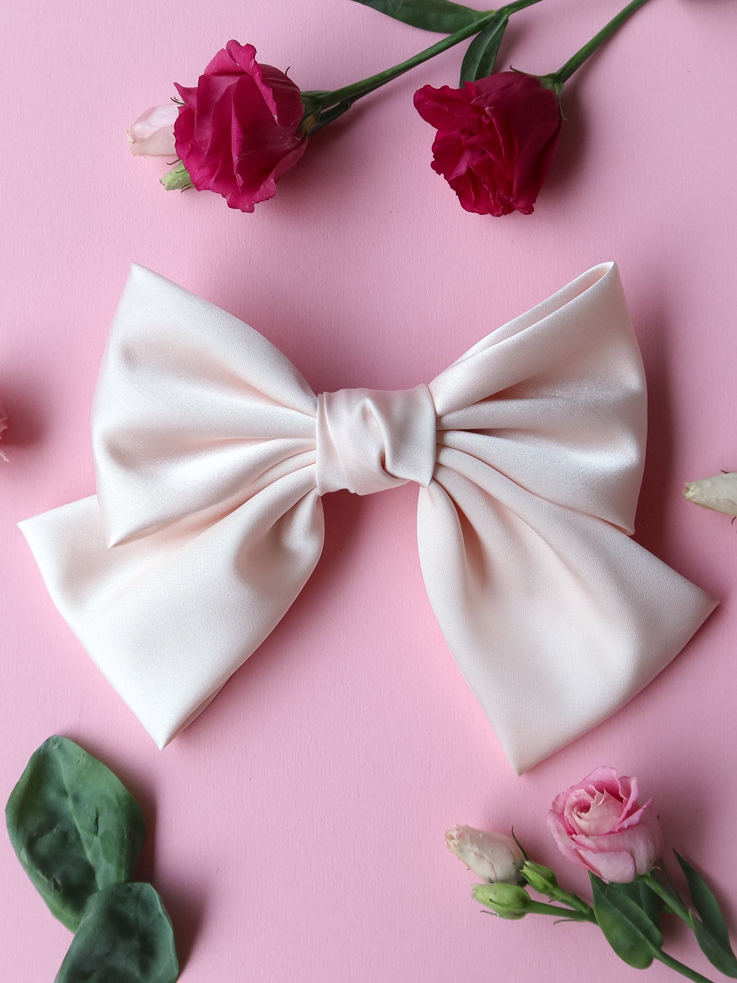 Hair Bow - Zacht Roze - Noefie