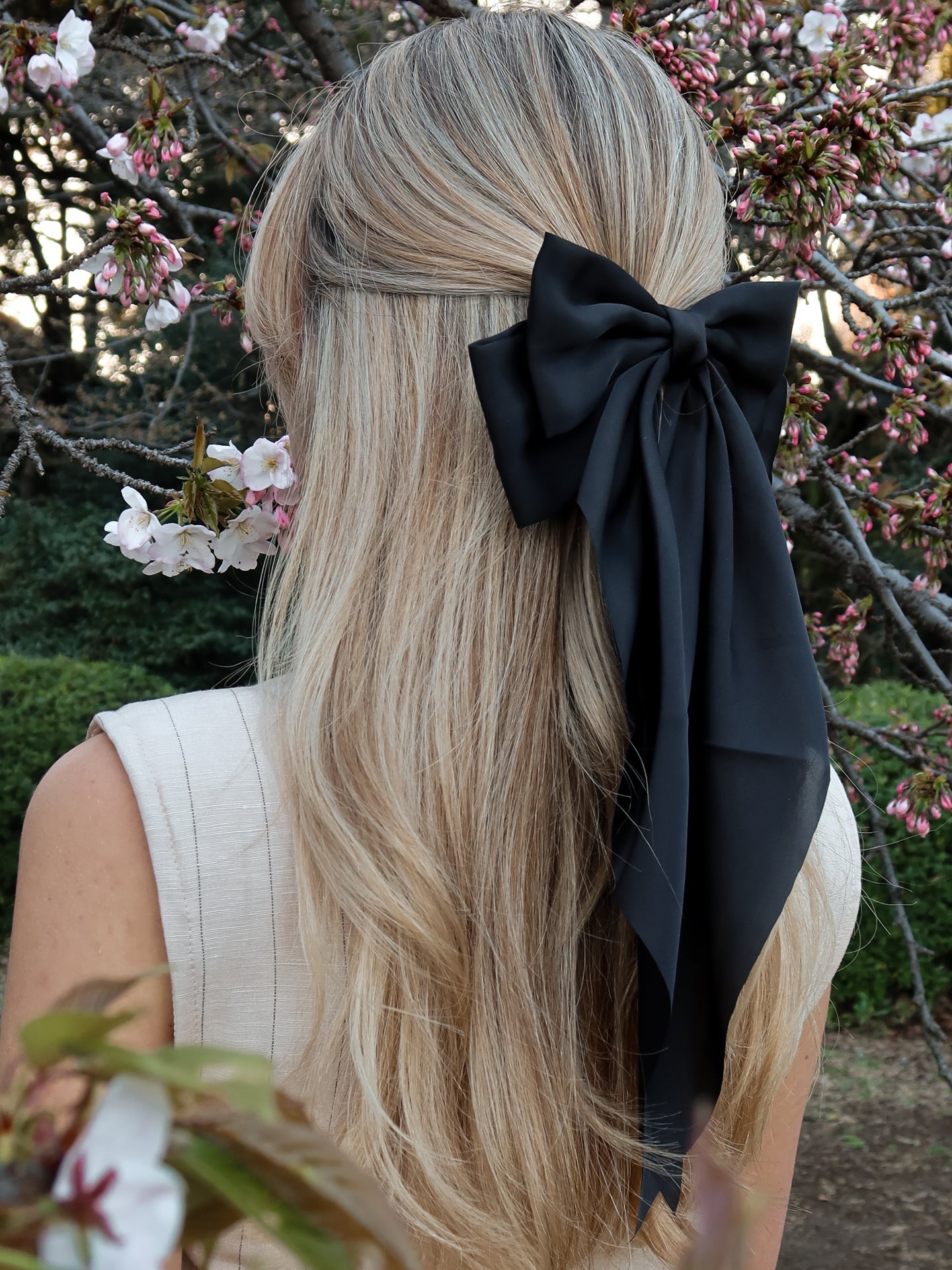 Hair Bow - Zwart XL - Noefie