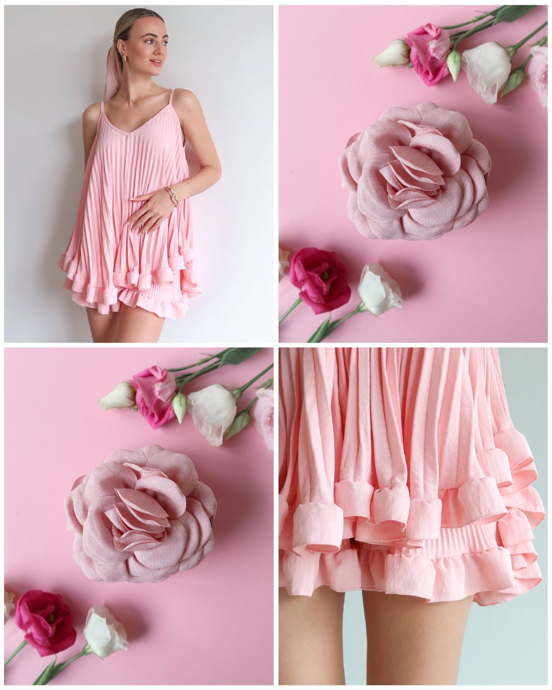 Holiday Bundle Roze - Ruffle & Clip - Noefie