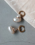 Hoop Earrings with Shell - Goud - Noefie