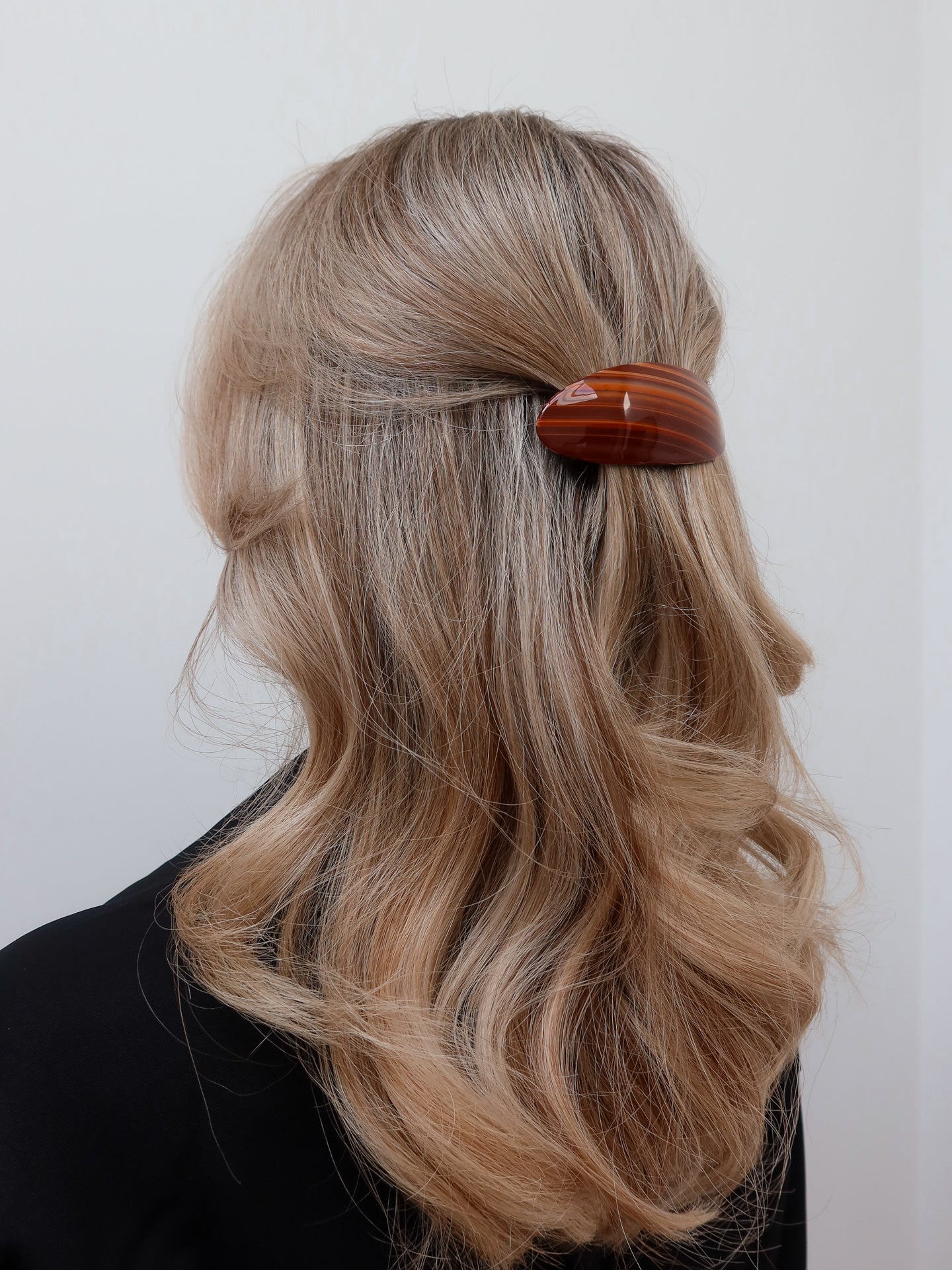 Oval Hair Clip - Bruin - Noefie