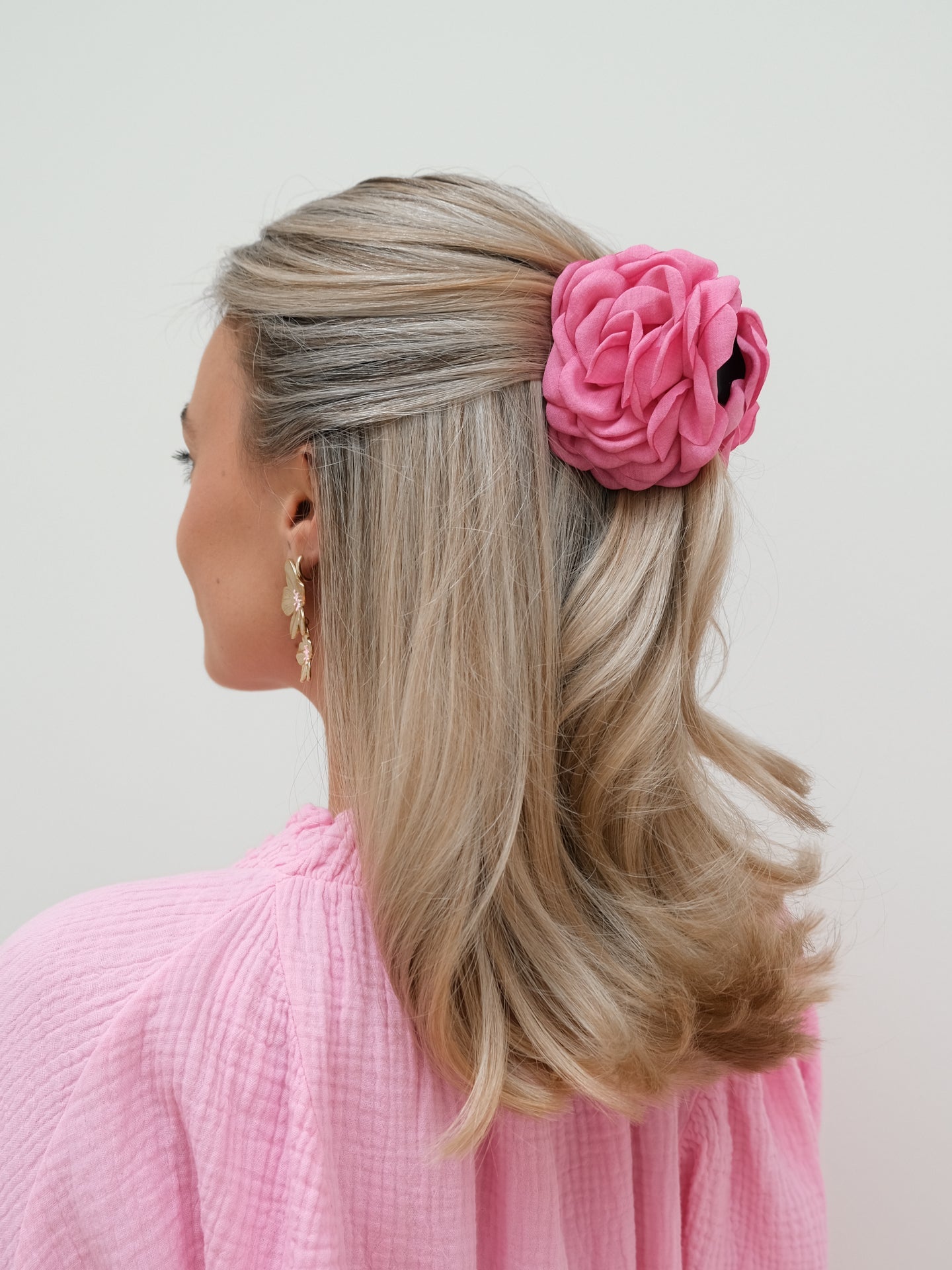 Rose Claw Clip - Fuchia Roze - Noefie