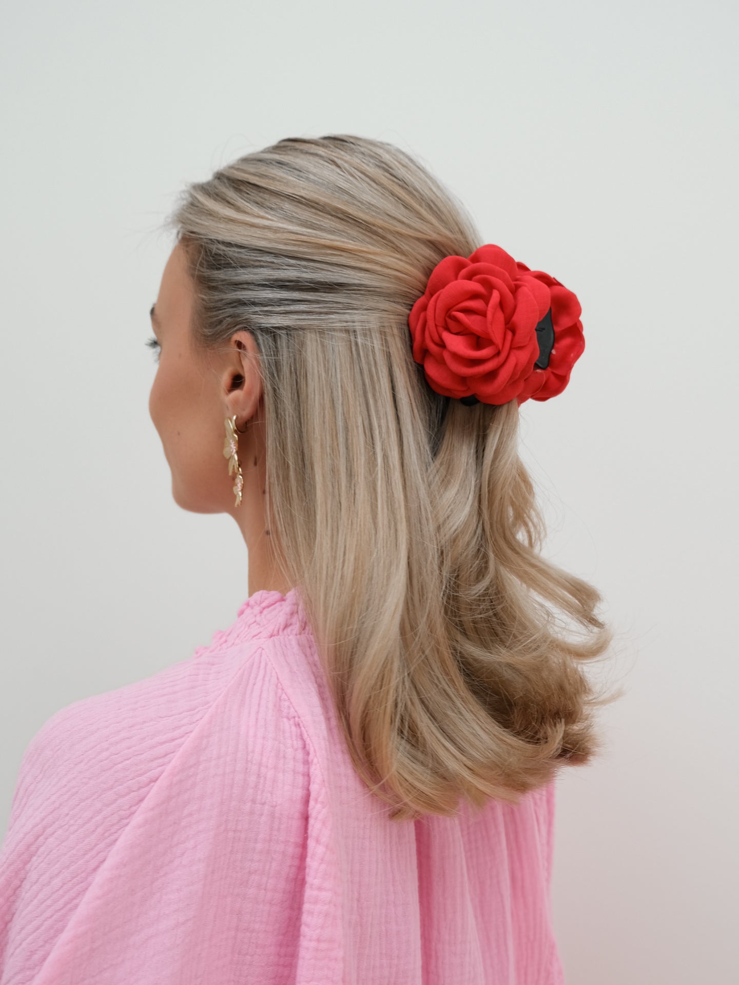 Rose Claw Clip - Rood - Noefie