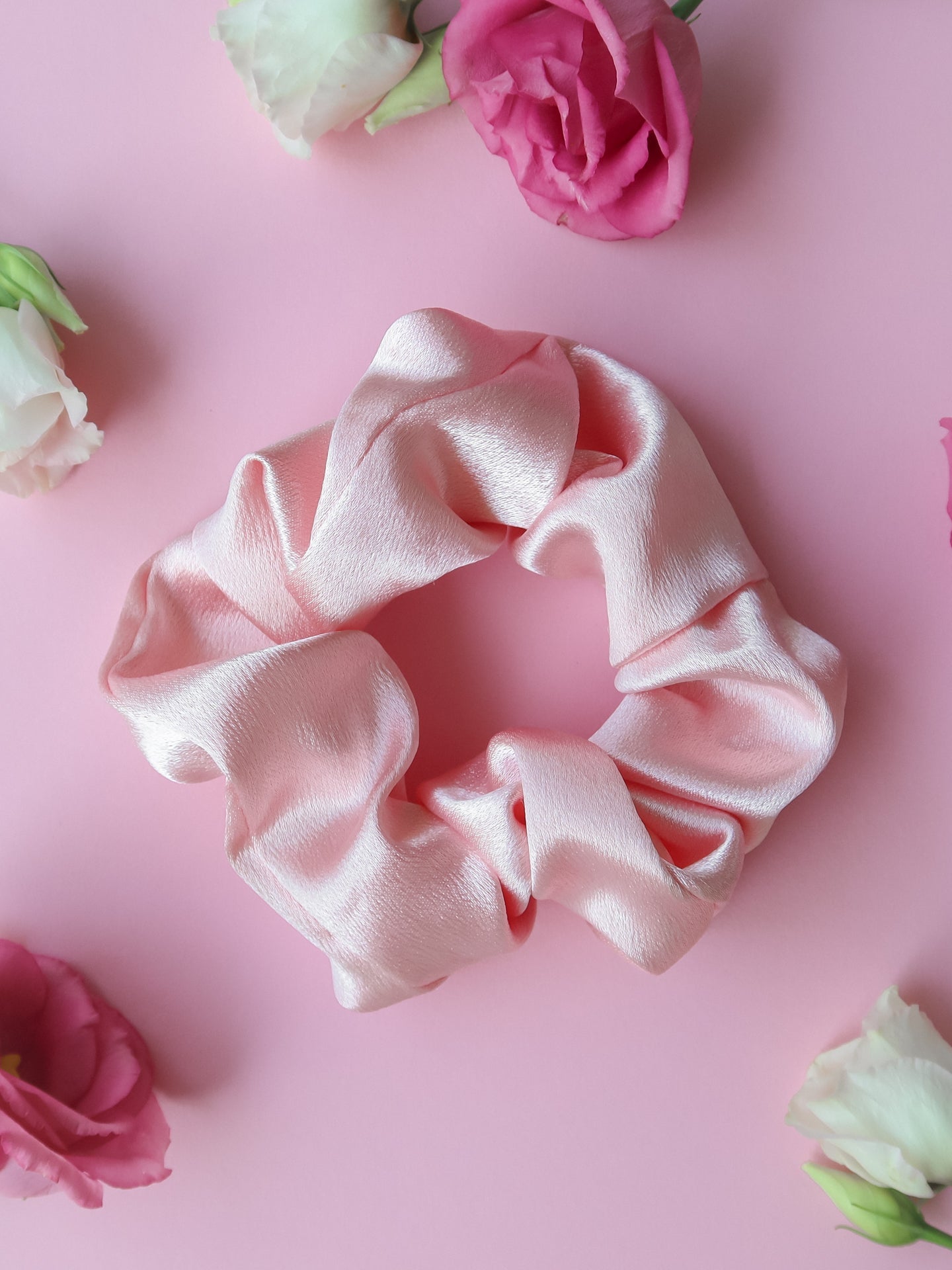 Silk Scrunchie - Roze - Noefie