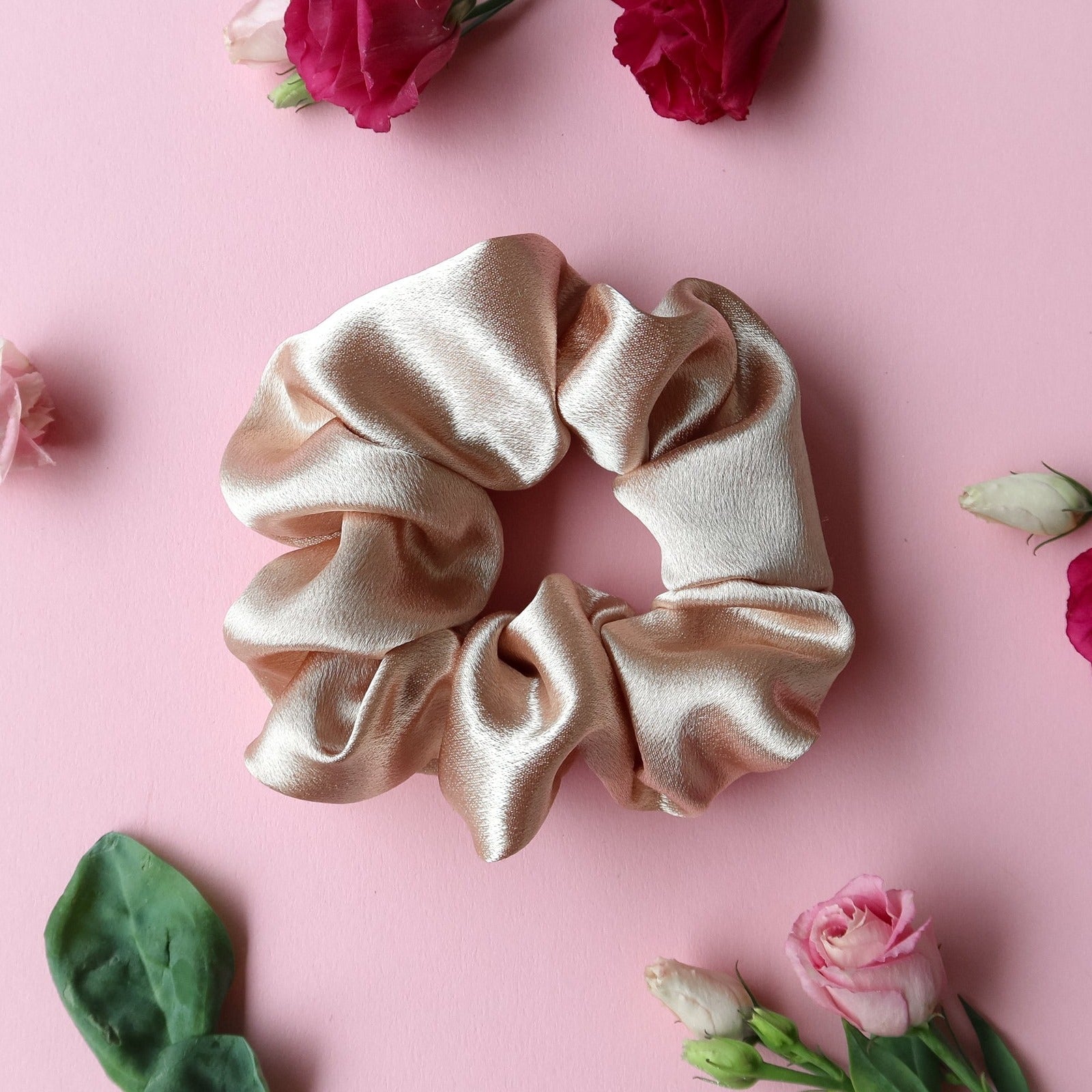 Silk Scrunchie Taupe - Noefie