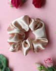 Silk Scrunchie Taupe - Noefie