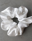 Silk Scrunchie White - Noefie