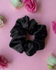 Silk Scrunchie - Zwart - Noefie