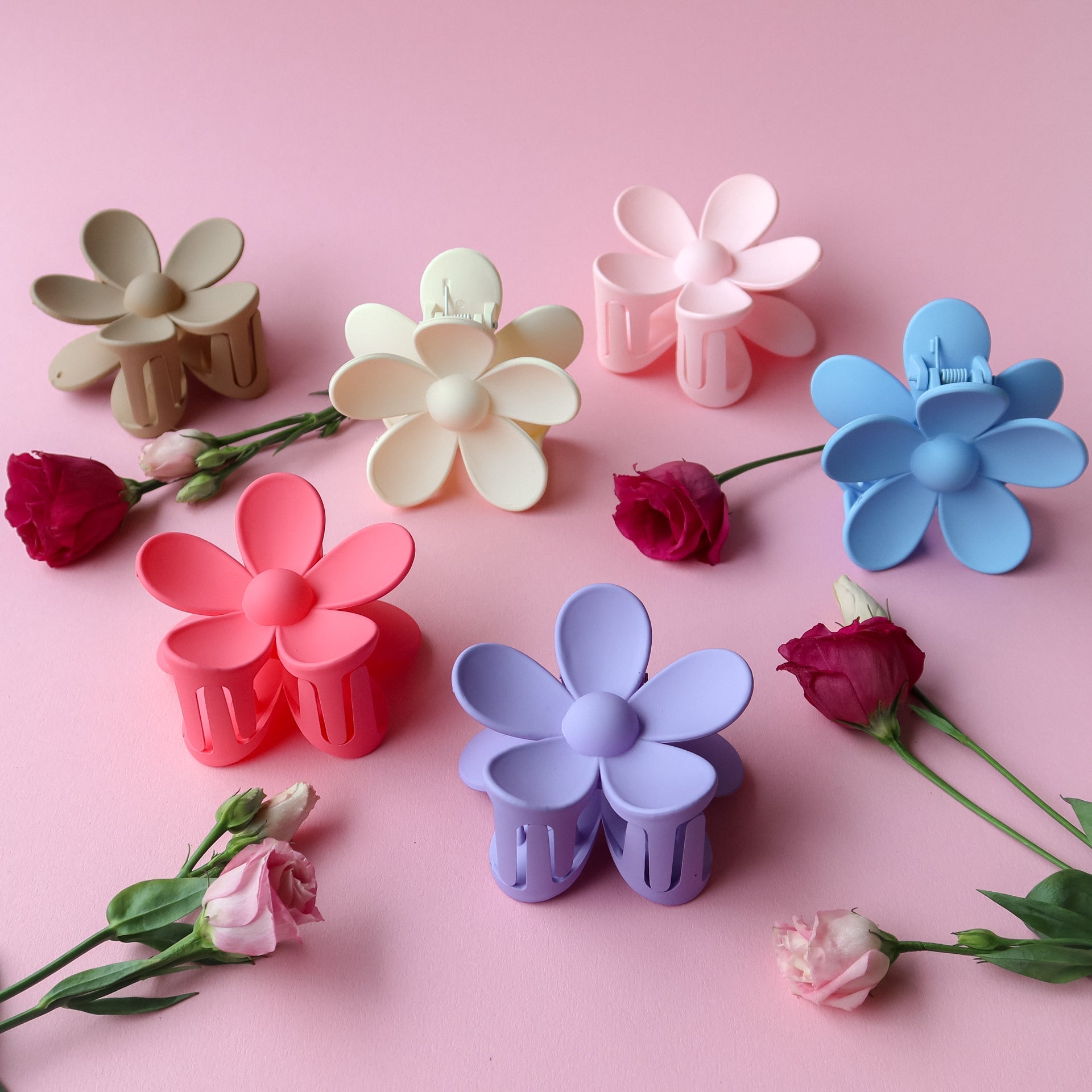 Blossom Bloom Hair Clip - Baby Blue - Noefie